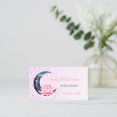 リフレクソロジーピンクロータスフラワームーン 名刺 (スタンド正面)