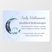 リフレクソロジーブルーロータスフラワームーンプロモーション ウィンドウサイン (シート)