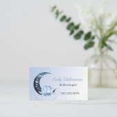 リフレクソロジーブルーロータスフラワームーン 名刺 (スタンド正面)