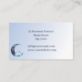 リフレクソロジーブルーロータスフラワームーン 名刺 (裏面)