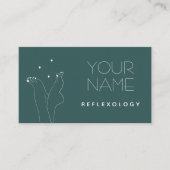 リフレクソロジーペディキュアマッサージセラピーかわいらし足 名刺 (正面)