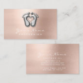 リフレクソロジーマッサージセラピストシルバーバラスロニー 名刺 (正面/裏面)