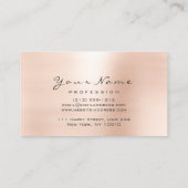 リフレクソロジーマッサージセラピストスキニーバラピンク 名刺 (裏面)