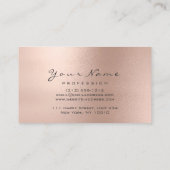 リフレクソロジーマッサージセラピストスキニーバラ赤面 名刺 (裏面)