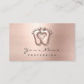 リフレクソロジーマッサージセラピストスキニーバラ赤面 名刺 (正面)