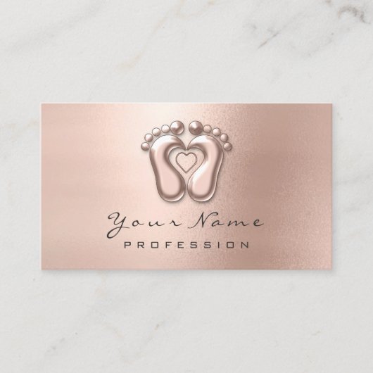 リフレクソロジーマッサージセラピストスキニーバラ赤面 名刺 (正面)