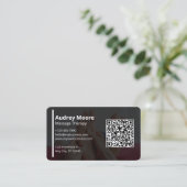 リフレクソロジーマッサージセラピーテンプレートデザイン 名刺 (スタンド正面)