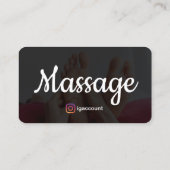 リフレクソロジーマッサージセラピーテンプレートデザイン 名刺 (裏面)