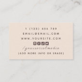 リフレクソロジーマッサージセラピー足足ソーシャルメディア 名刺 (裏面)