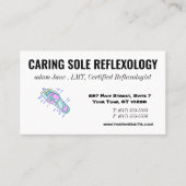 リフレクソロジーリフレクソロジスト名刺2022 名刺 (正面)