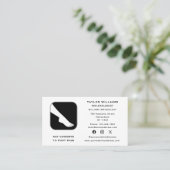 リフレクソロジーリフレクソロジスト足ドクターソーシャルメディア 名刺 (スタンド正面)