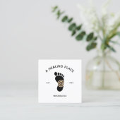 リフレクソロジーロゴ スクエア名刺 (スタンド正面)