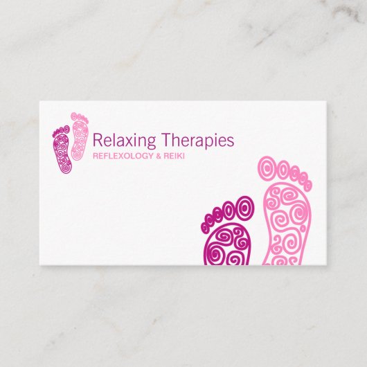 リフレクソロジー名刺 名刺 (正面)