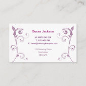 リフレクソロジー名刺 名刺 (裏面)