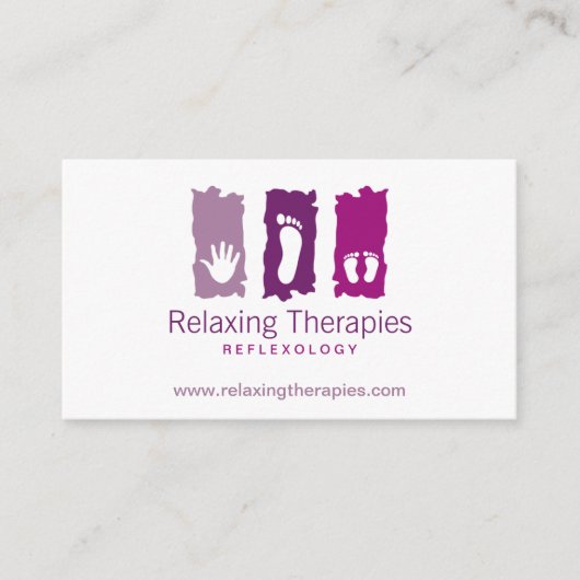 リフレクソロジー名刺 名刺 (正面)