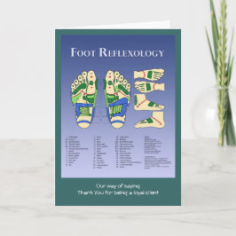 リフレクソロジー図 サンキューカード