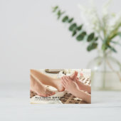 リフレクソロジー指圧足マッサージセラピスト 名刺 (スタンド正面)