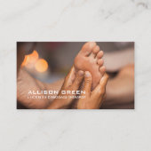 リフレクソロジー指圧足マッサージセラピスト 名刺 (正面)