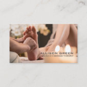 リフレクソロジー指圧足マッサージセラピスト 名刺 (正面)