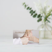 リフレクソロジー指圧足マッサージセラピスト 名刺 (スタンド正面)