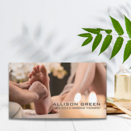 リフレクソロジー指圧足マッサージセラピスト 名刺