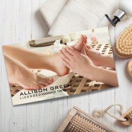 リフレクソロジー指圧足マッサージセラピスト 名刺