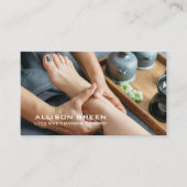 リフレクソロジー指圧足マッサージセラピスト 名刺 (正面)