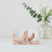 リフレクソロジー指圧足マッサージセラピスト 名刺 (スタンド正面)