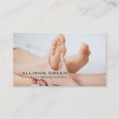 リフレクソロジー指圧足マッサージセラピスト 名刺 (正面)