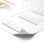 リフレクソロジー足グラフ ポスター (角)