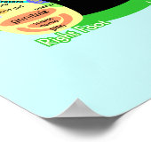 リフレクソロジー足地図ポスター ポスター (角)