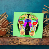 リフレクソロジー足地図 フォトプラーク (側面)