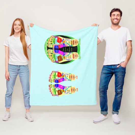 リフレクソロジー足地図 フリースブランケット (インサイチュ)