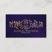 リフレクソロジー – イカラフルンヤンオーナメント 名刺 (正面)