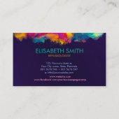 リフレクソロジー-カラフル緩和曲線 名刺 (裏面)