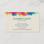 リフレクソロジー-カラフル緩和曲線 名刺 (裏面)