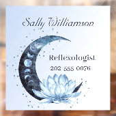 リフレクソロジー ブルー ロータス フラワー ビジネス ウィンドウサイン (シート2)