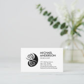 リフレクソロジー – 白黒英陽記号 名刺 (スタンド正面)