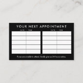 リフレクソロジー – 白黒英陽記号 名刺 (裏面)