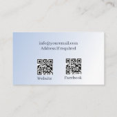 リフレクソロジーQRコードロータスフラワームーン 名刺 (裏面)