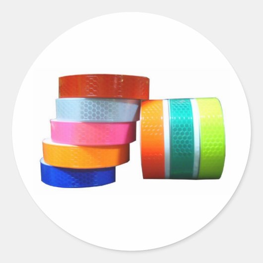 リフレクタ反射PVCステッカーテープリフレクタ ラウンドシール (正面)