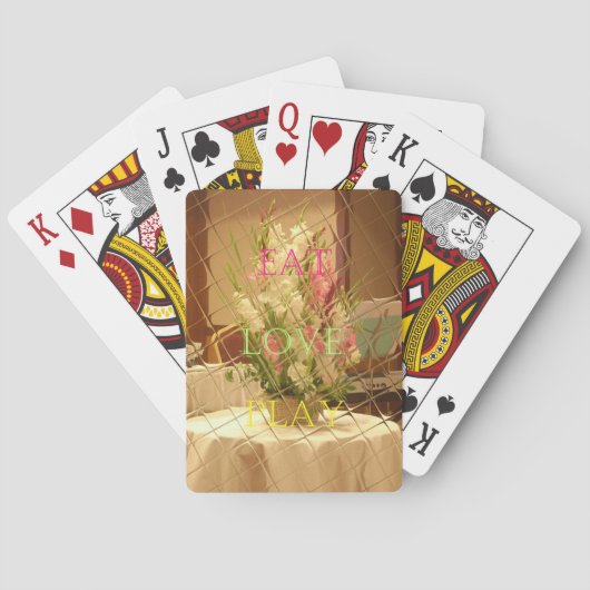 リフレクテッドブルームズアートプリント トランプ (裏面)