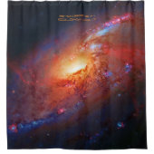リフレッシュする銀河系ライトでの感じ表示 シャワーカーテン (正面)