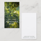 リフレッシュの開始 名刺 (正面/裏面)