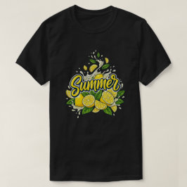 リフレッシュサマーレモンスプラッシュトロピカルフルーツ Tシャツ