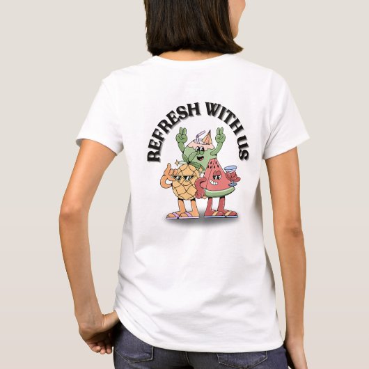 リフレッシュ・ウィズ・アス Tシャツ (裏面)