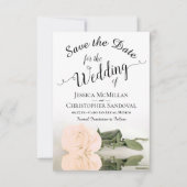 リフレン淡い色のグピーチバラロマン結婚ティーズ セーブザデート (正面)