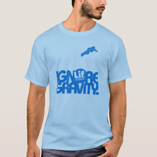 リフ短い。重力を無視スノーボード。 Tシャツ