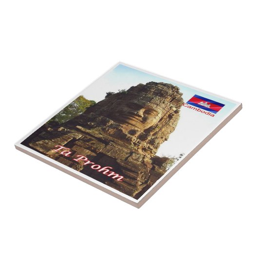 リフ。カンボジアKH、タプローム タイル (側面)