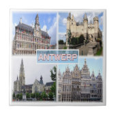 リフ。BE Antwerp, Stadhuis, Het Steen, タイル (正面)